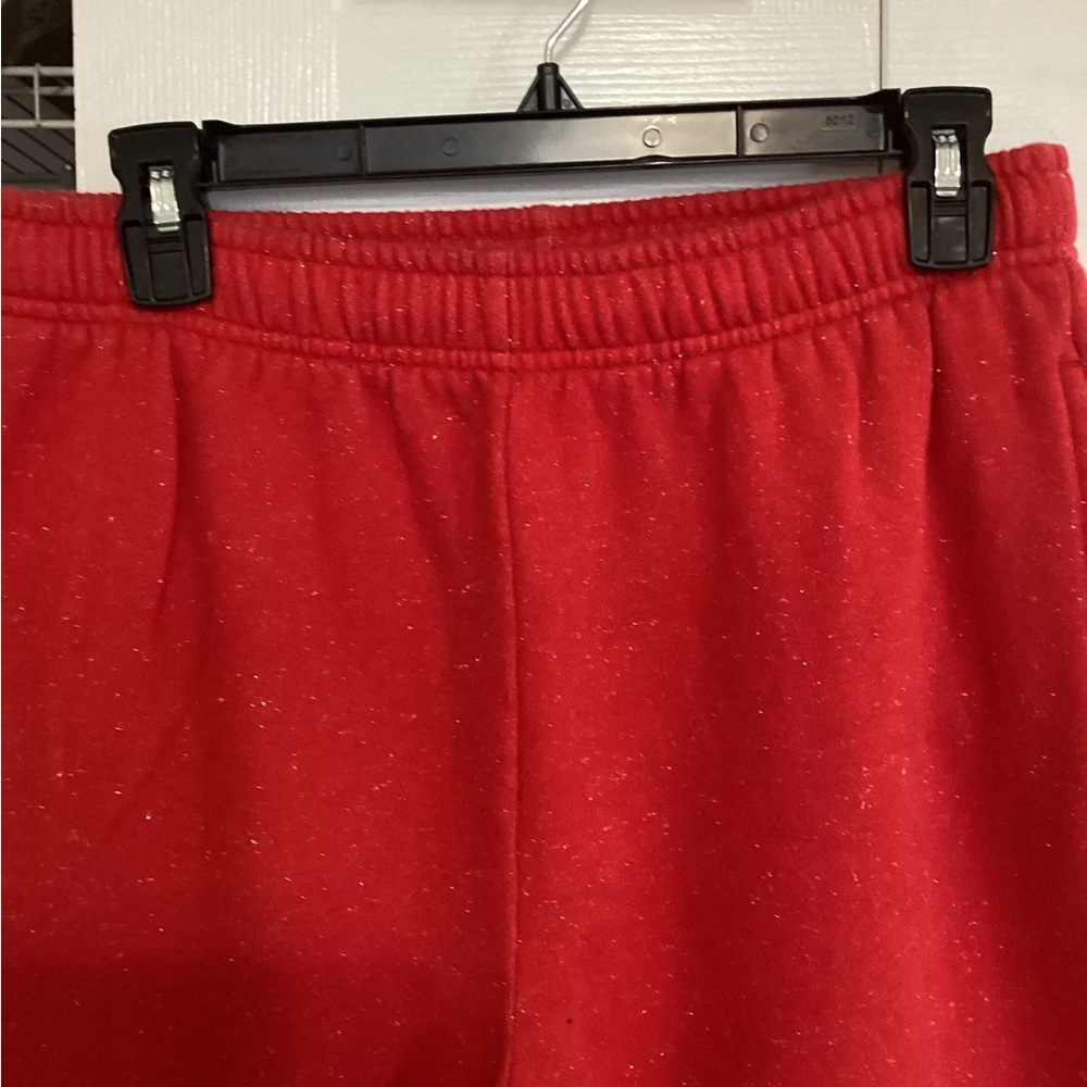 PINK Victoria's Secret Red Fleece “Love Shack” Joggers